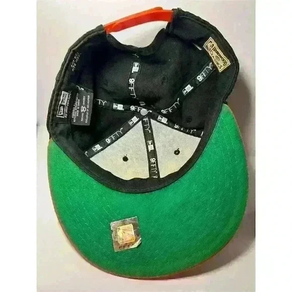 New York Knicks Snapback Hat New Era 9Fifty Hardwood Classics Black - Picture 7 of 10